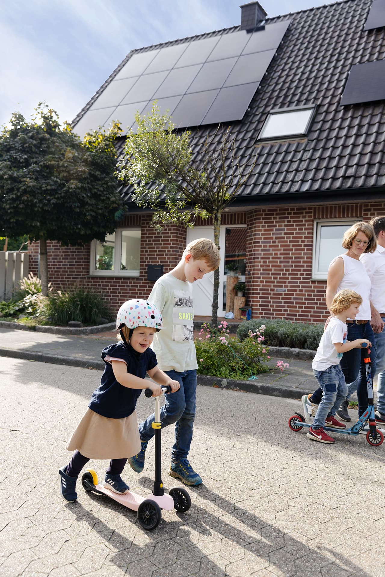 solceller till familj