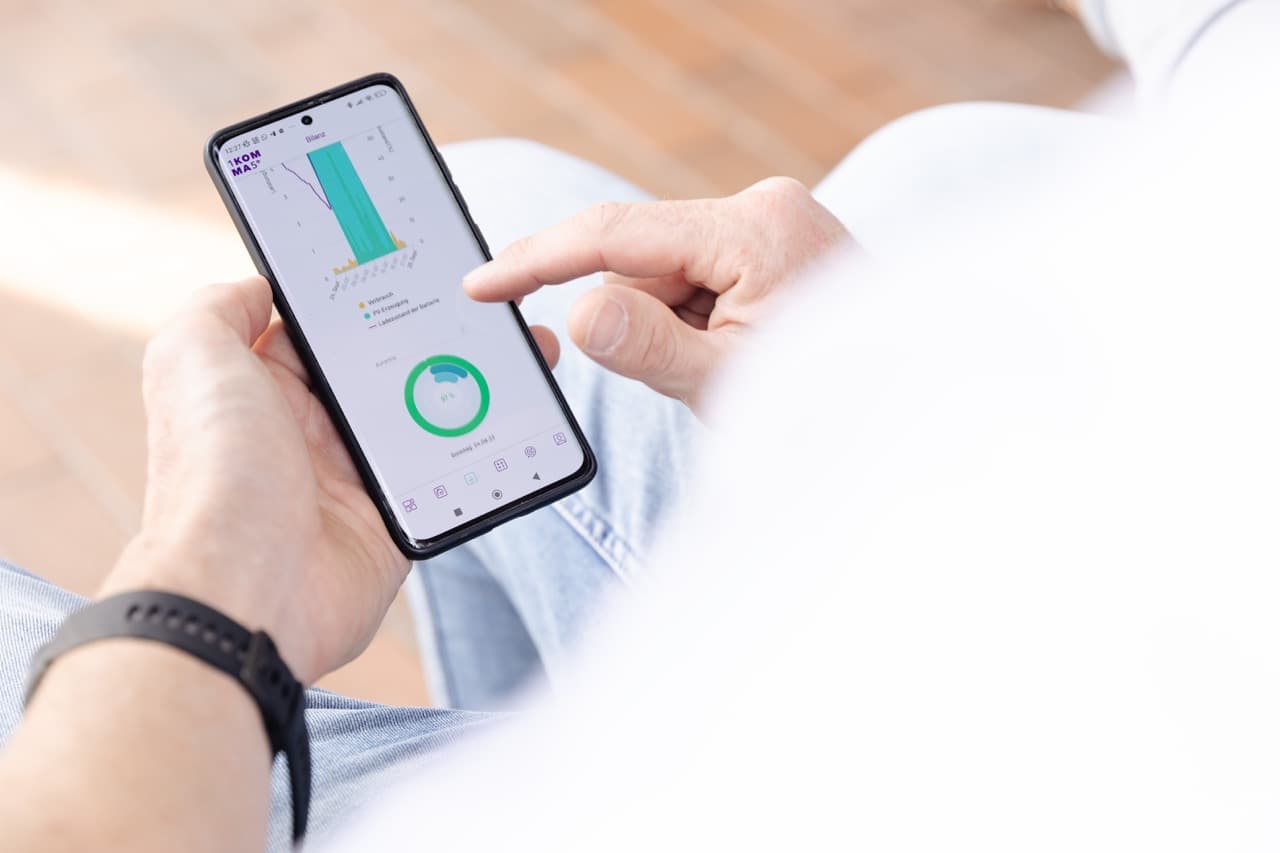 Inställning av värmepump via smartphone