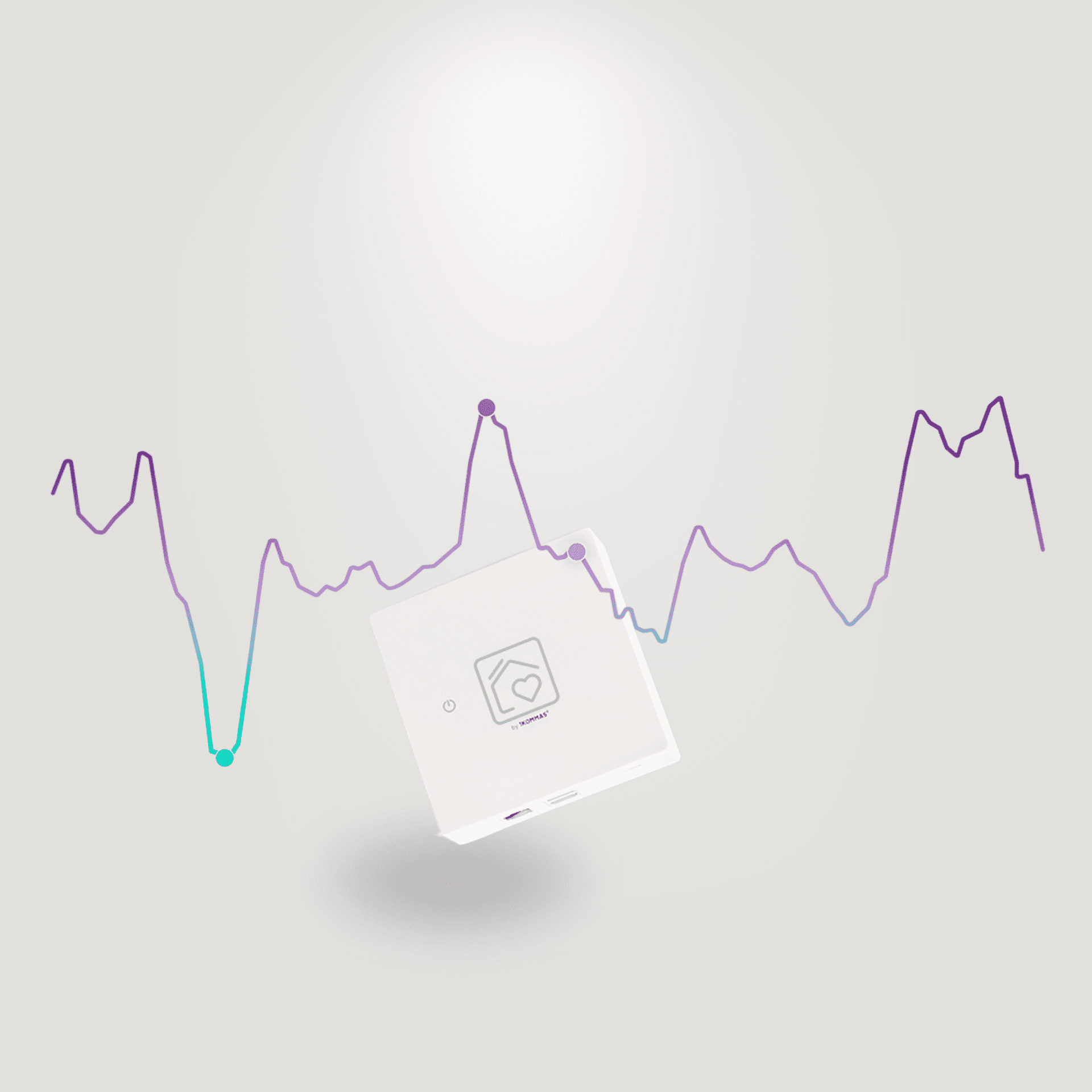 mockup på energistyrsystemet Heartbeat för solcellsanläggning